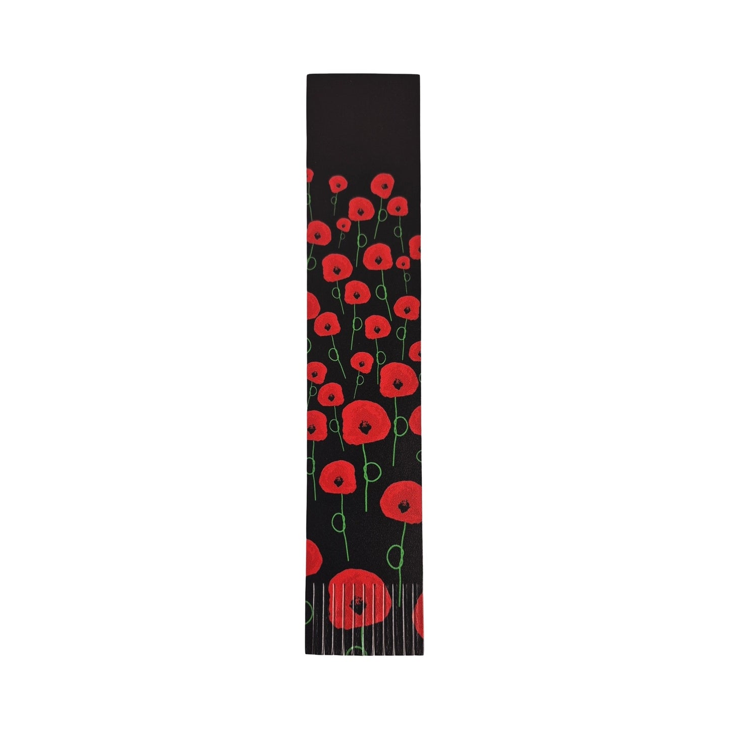 Leather Poppy Bookmark