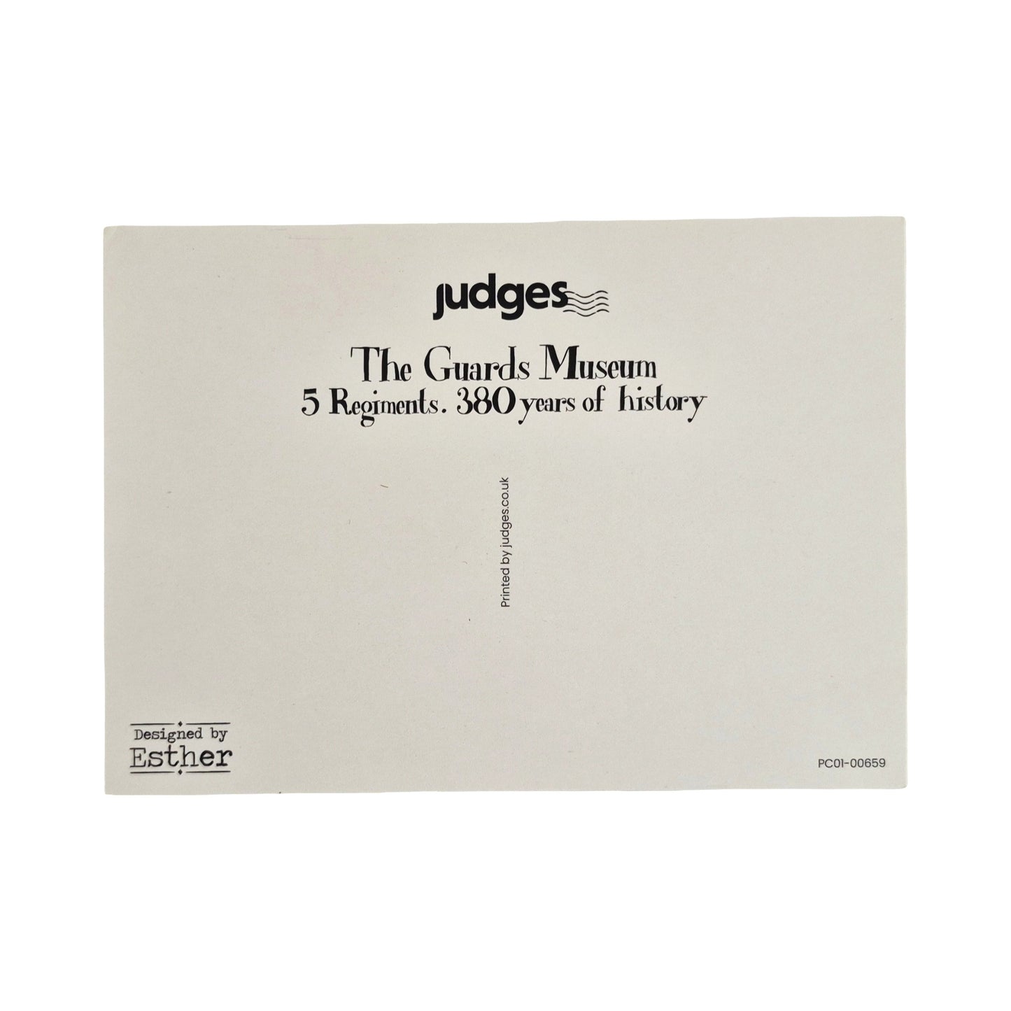 Guards Museum Soldier Print Postcard