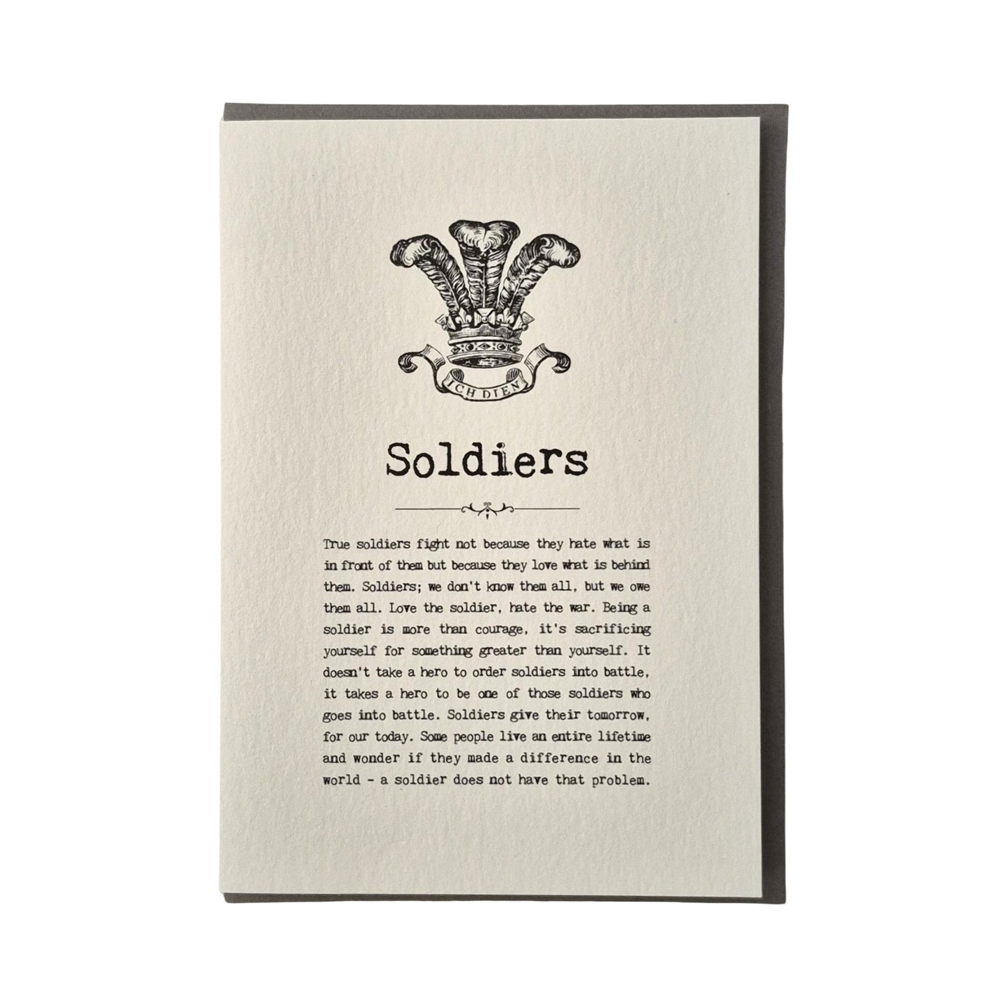 Soldier Greetings Card