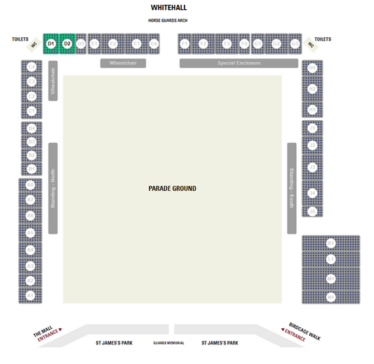 Trooping the Colour VIP Package, The King's Birthday Parade, Saturday 13th June, 2026