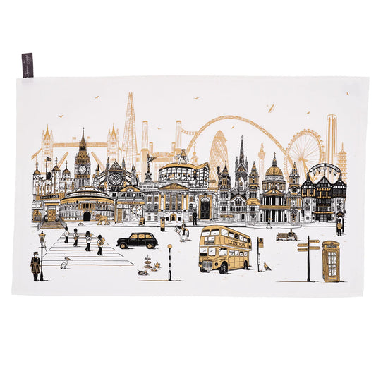Quintessentially London Tea Towel