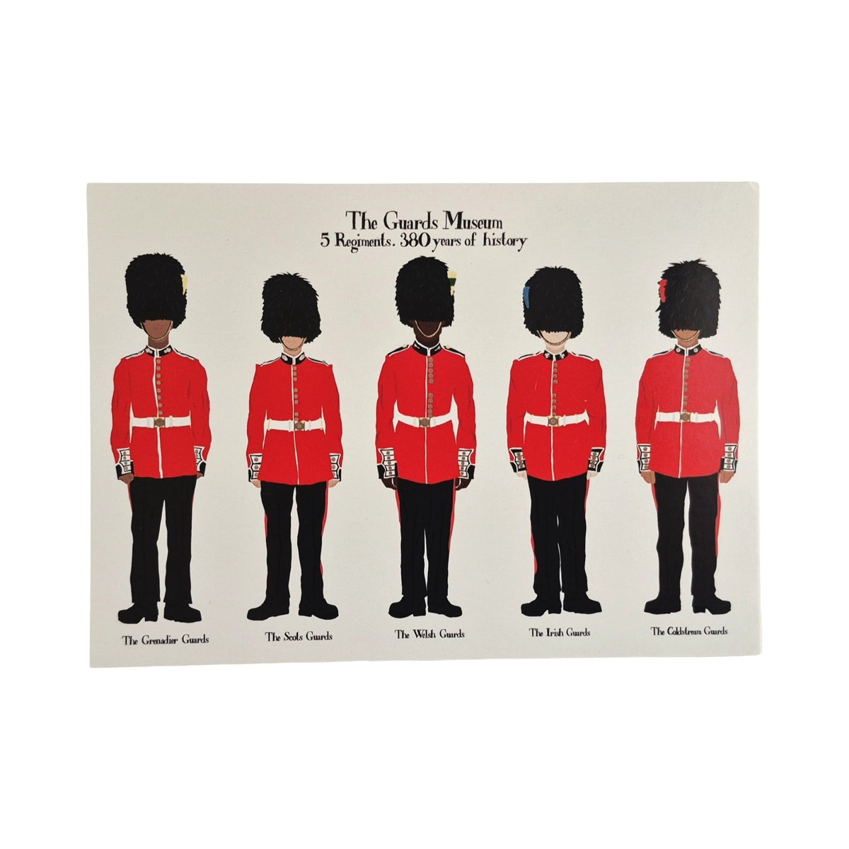 The Guards Museum Soldier Print Postcard