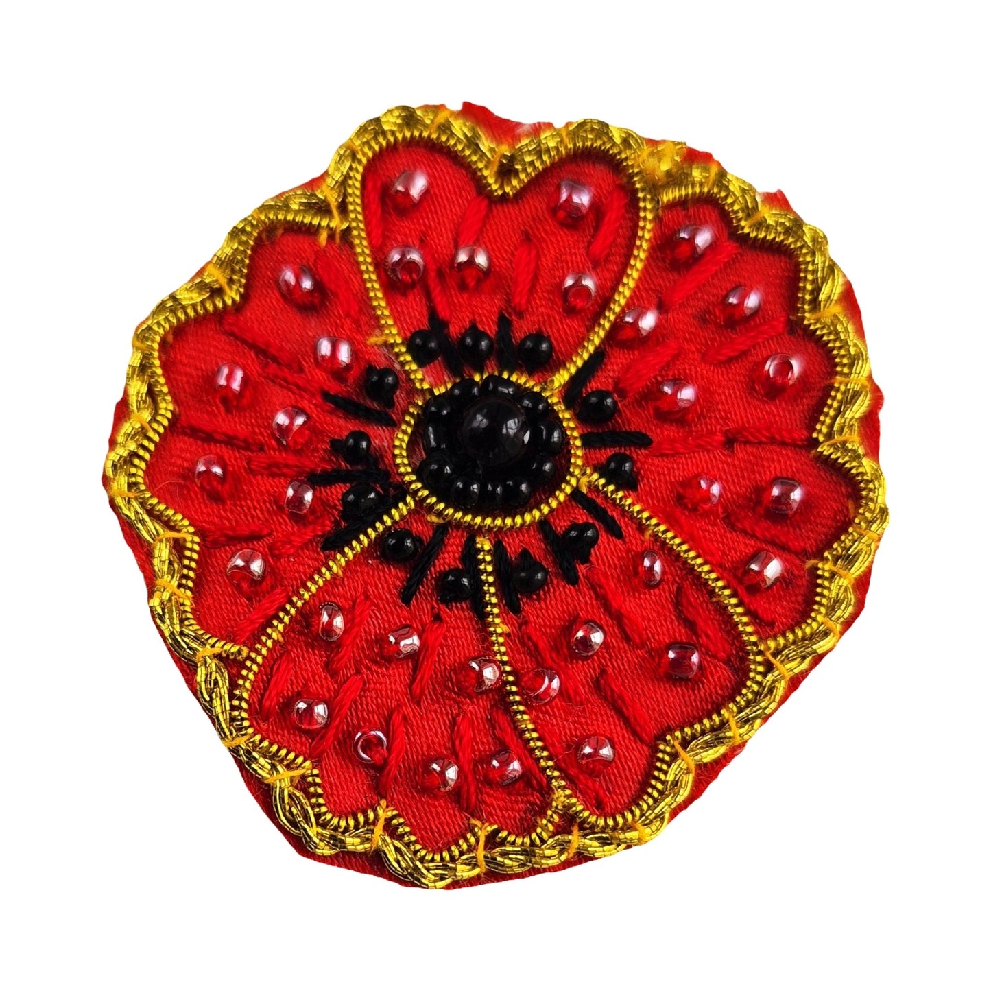 1914 - 1918 Handmade Poppy Brooch