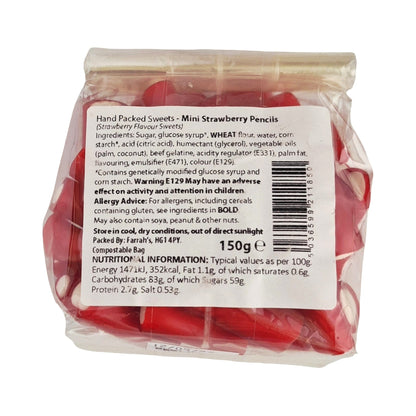 Museum Sweet Bags - Mini Strawberry Pencils