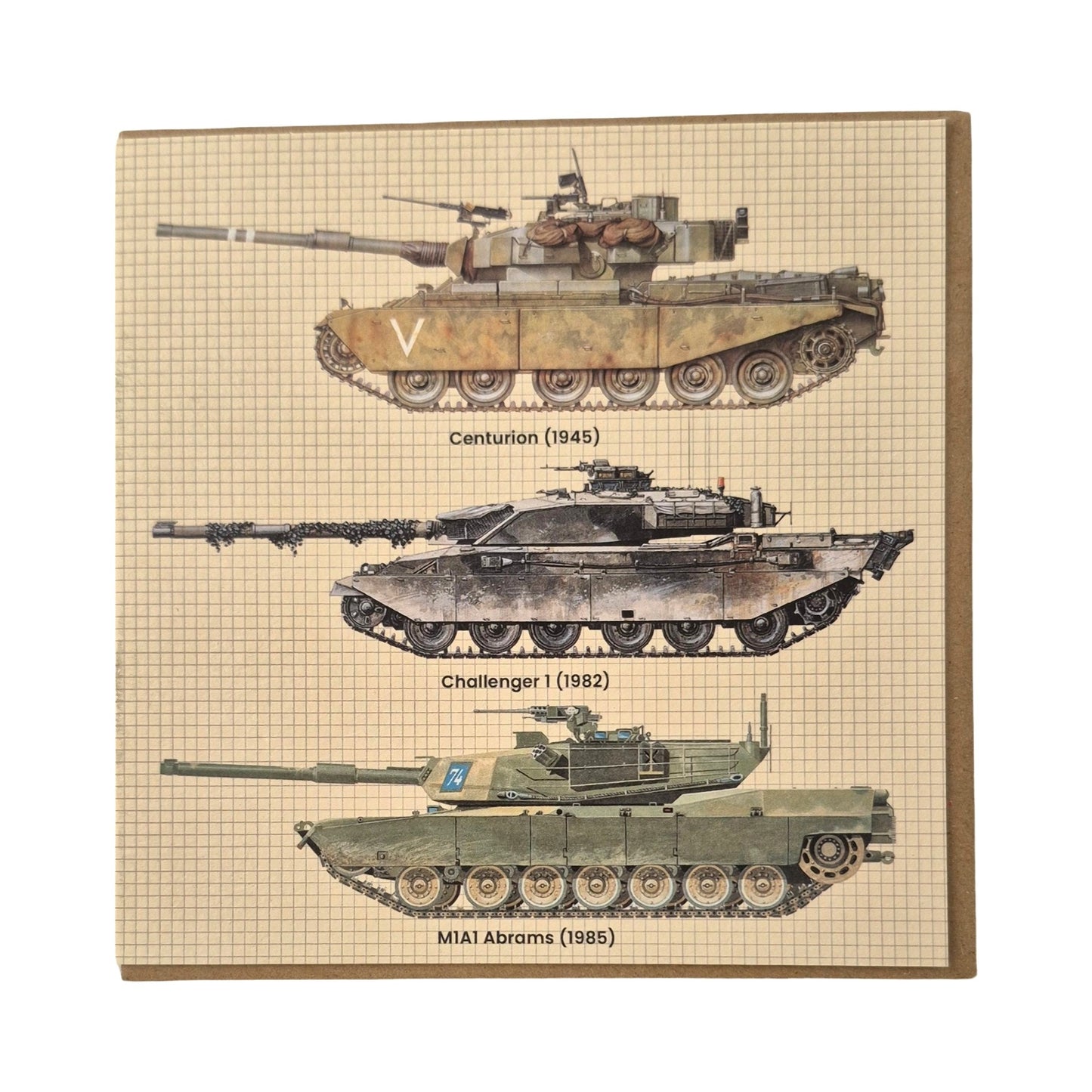 Tank Greetings Card