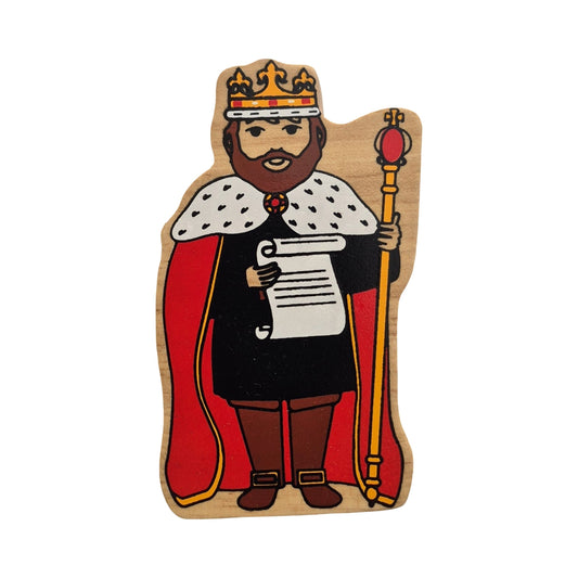 King Wooden Figure
