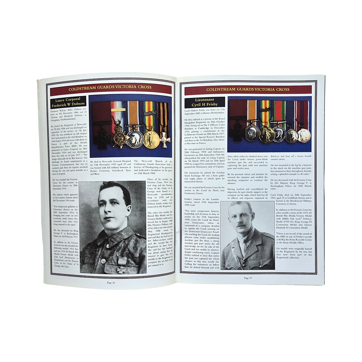 The Brigade of Guards - Victoria and George Cross Winners - By Gary Gibbs