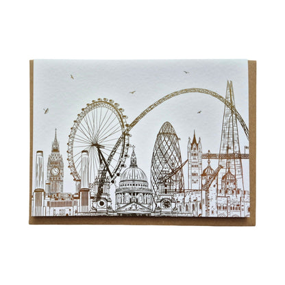 London Rooftops Greetings Card