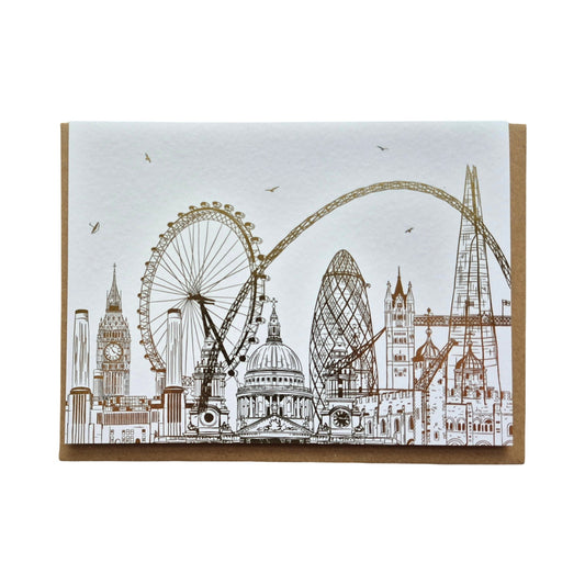 London Rooftops Greetings Card