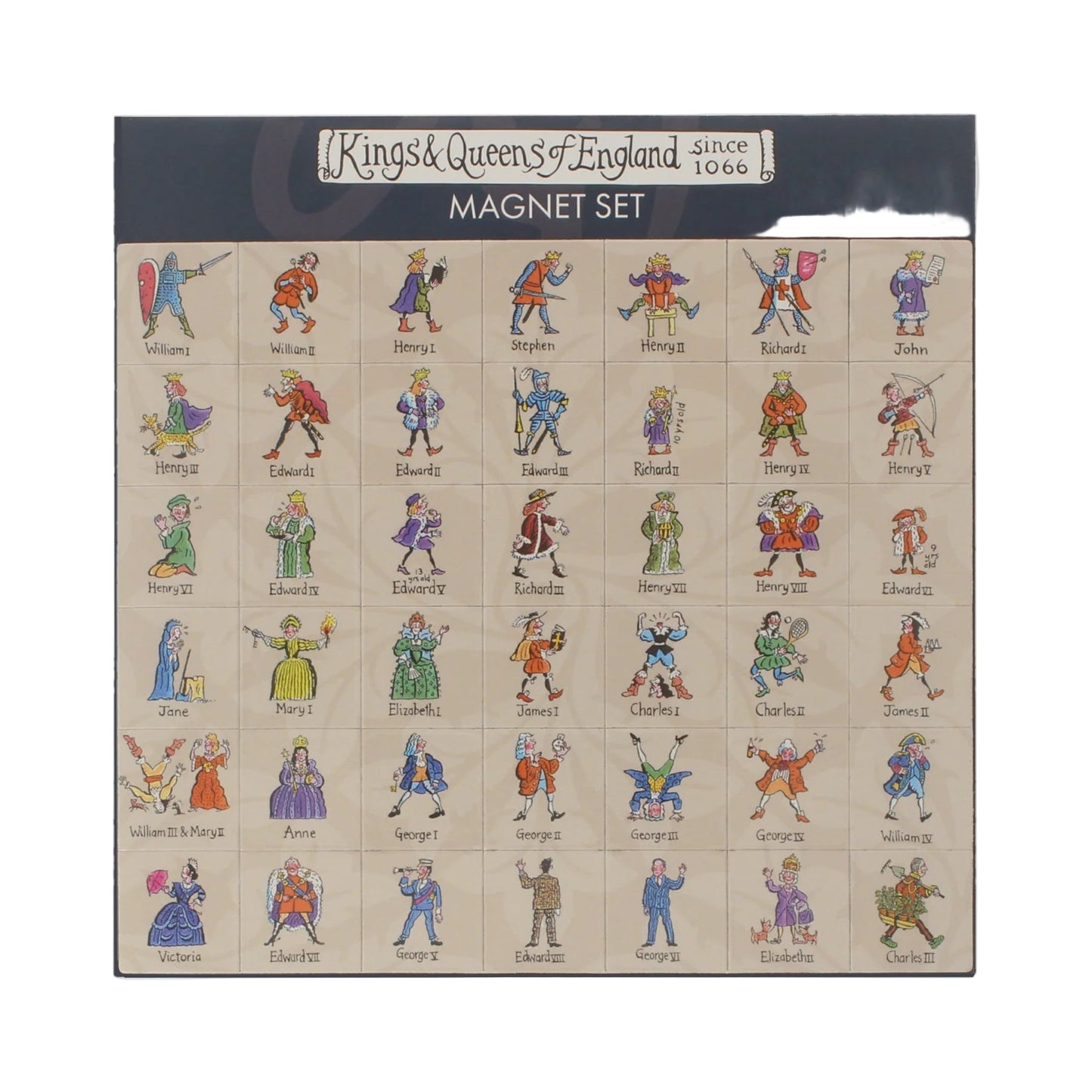Kings and Queens Magnet Set