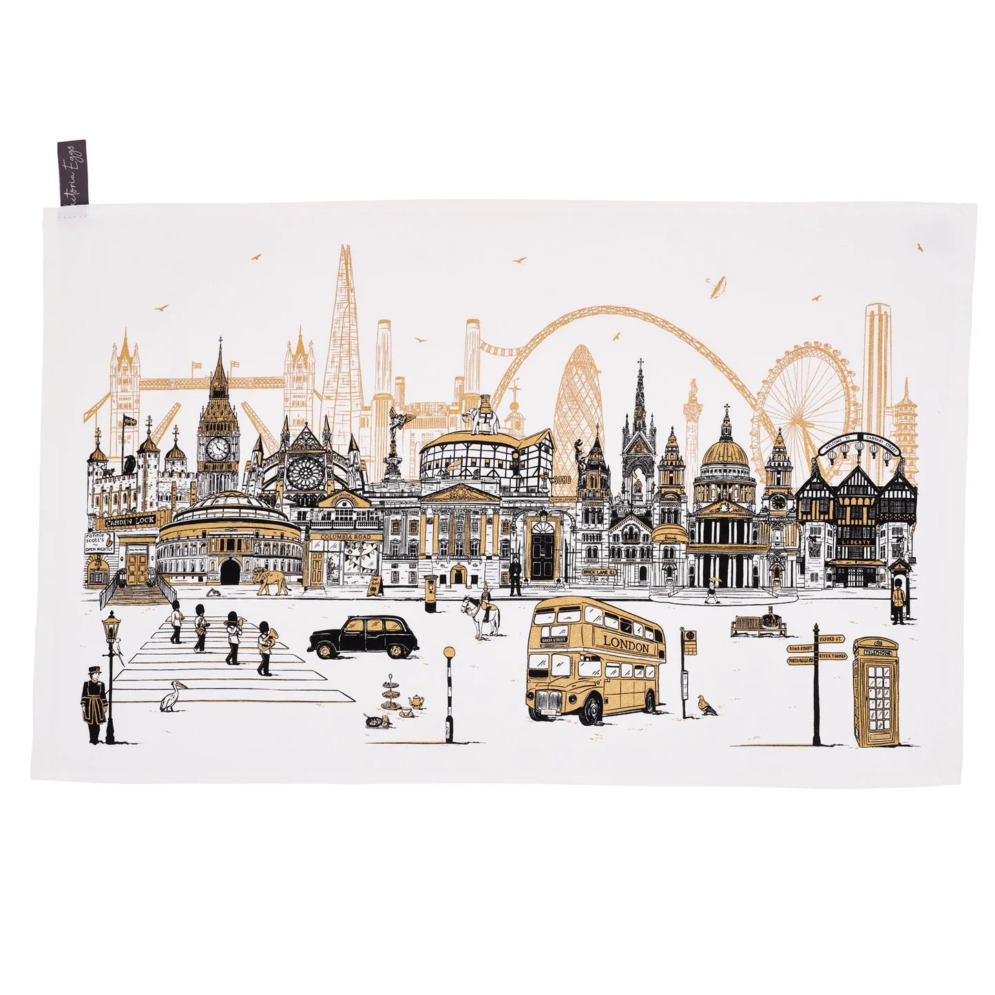 Quintessentially London Tea Towel