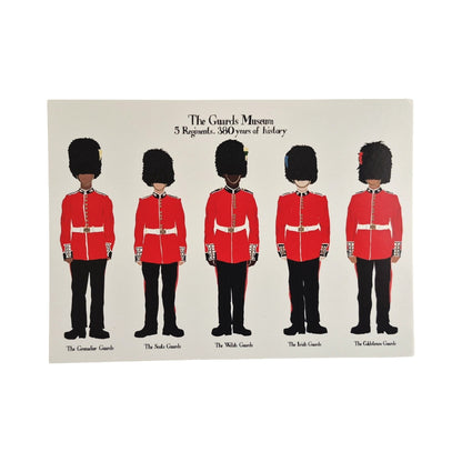 Guards Museum Soldier Print Postcard