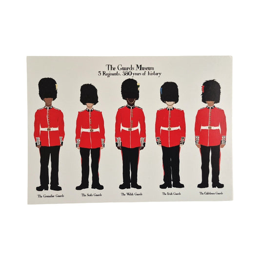 Guards Museum Soldier Print Postcard